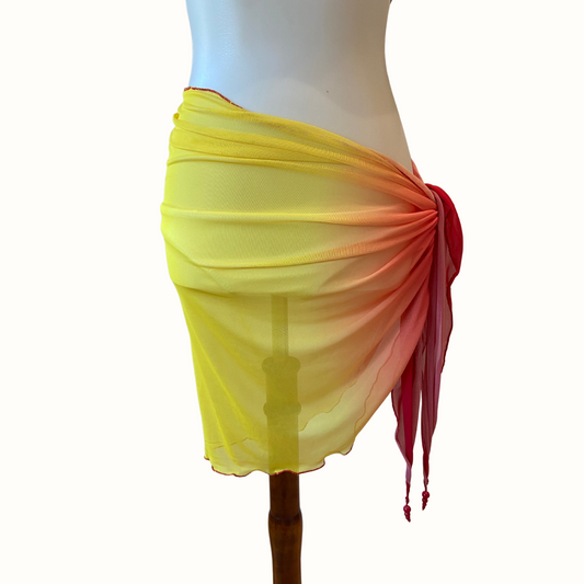 Vertical Sunset Coverup Skirt